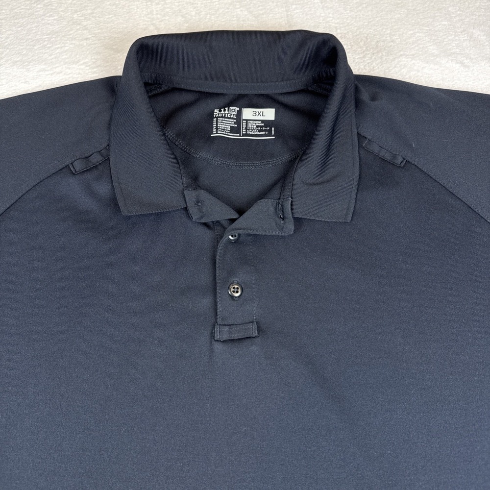 5.11 Tactical Performance Polo Shirt Mens 3XL XXL BLACK Military Shooting 71049